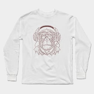 Dj Gift // Retro Monkey Long Sleeve T-Shirt